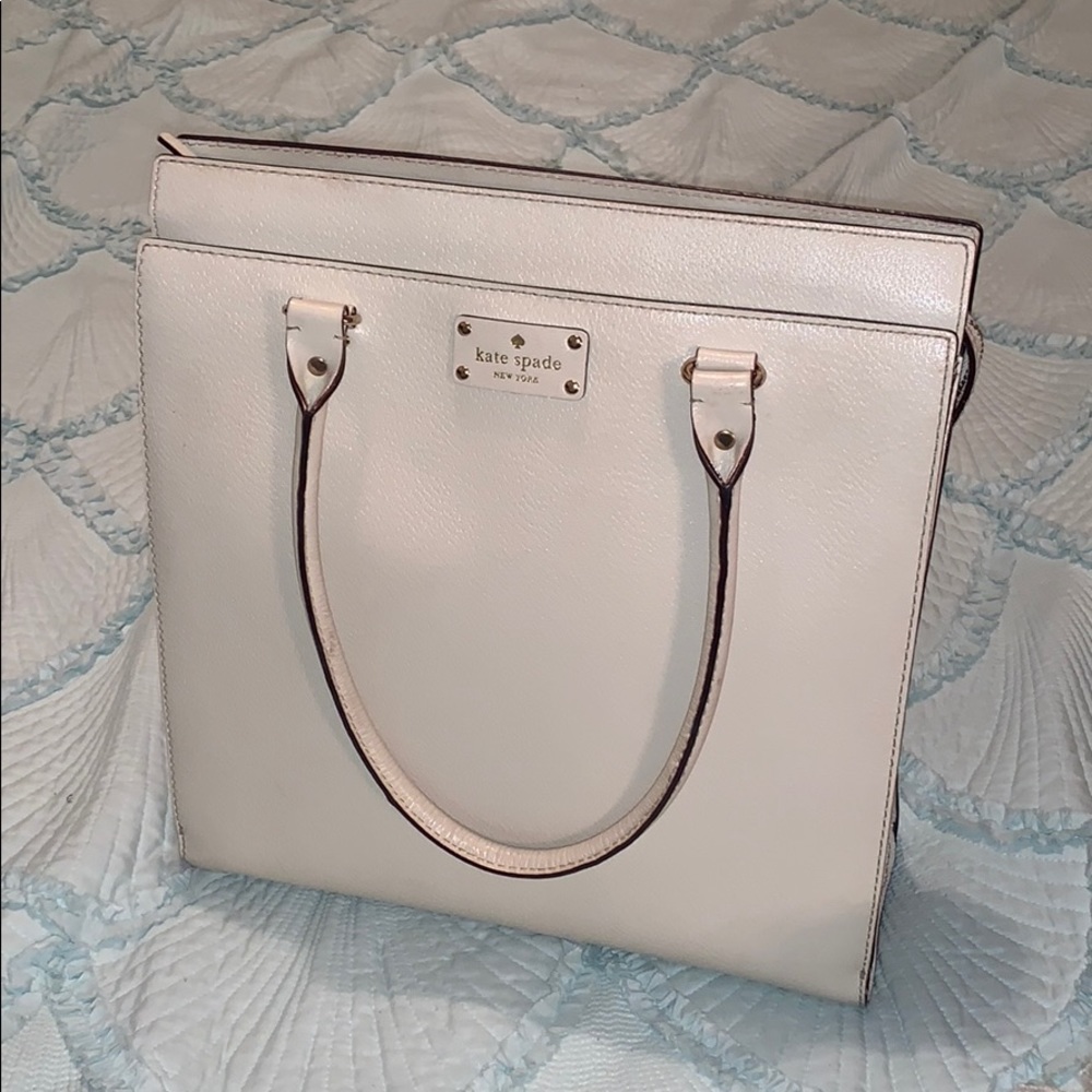White Kate Spade bag